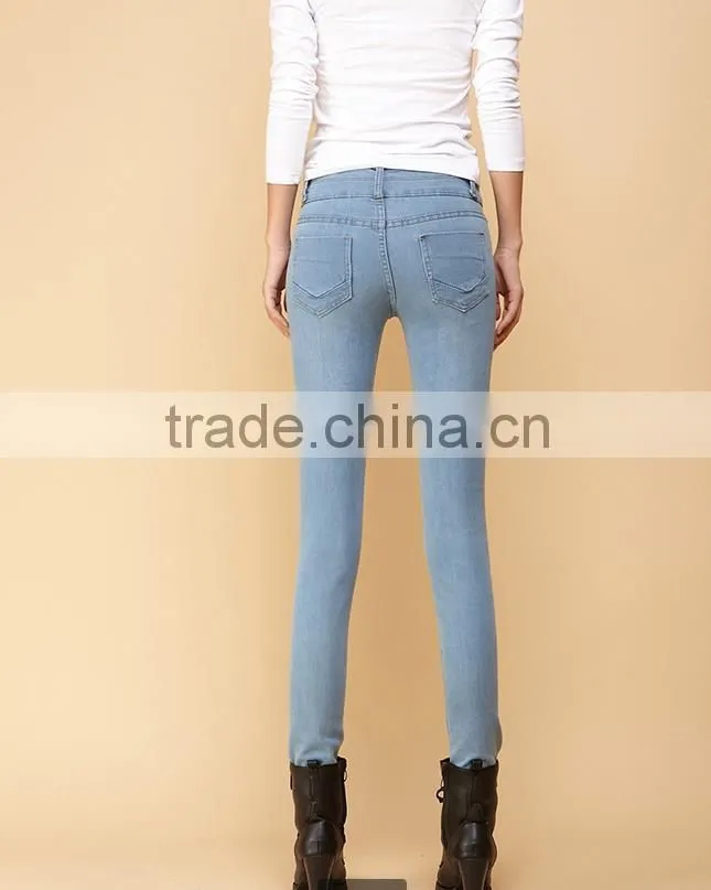 Hot-selling elegant autumn high quality women denim pants