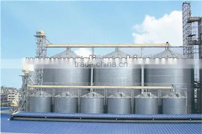 Falt base wood powder storage silo silo