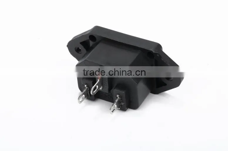 new products black AC socket 3 pin universal socket