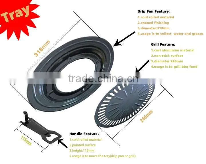 High Quality Portable Grill Cook Plate