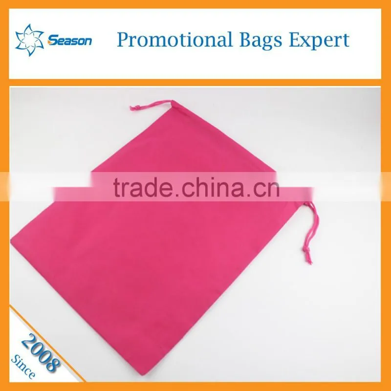 Wholesale cotton fabric drawstring bag/cotton drawstring bag custom logo