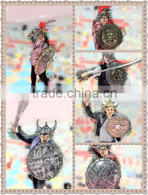 European Medieval Shield Ancient Greek Knight Shield Plastic Toy Shields:Lion
