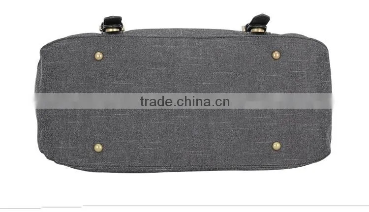 Canvas diaper bag for dady/mother bag,men diaper bag in china factory