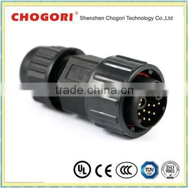 Large 3+9pin waterproof connector, IP67 watertight connector, Chogori high quality cable connector