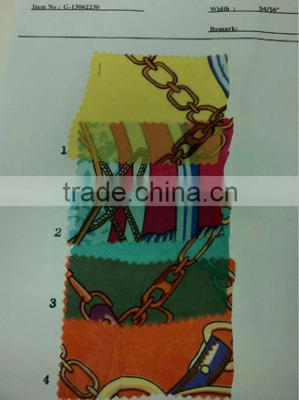 US$ 1/M up Chiffon Print Fabric Textile Stock Stocklot:G-13062230