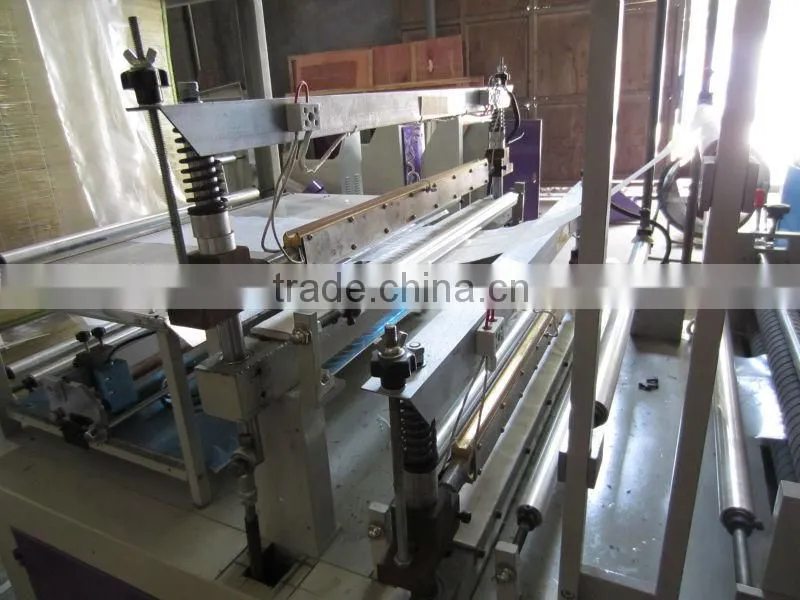 Full Automatic plastic t-shirt Bag making Machine with double lines