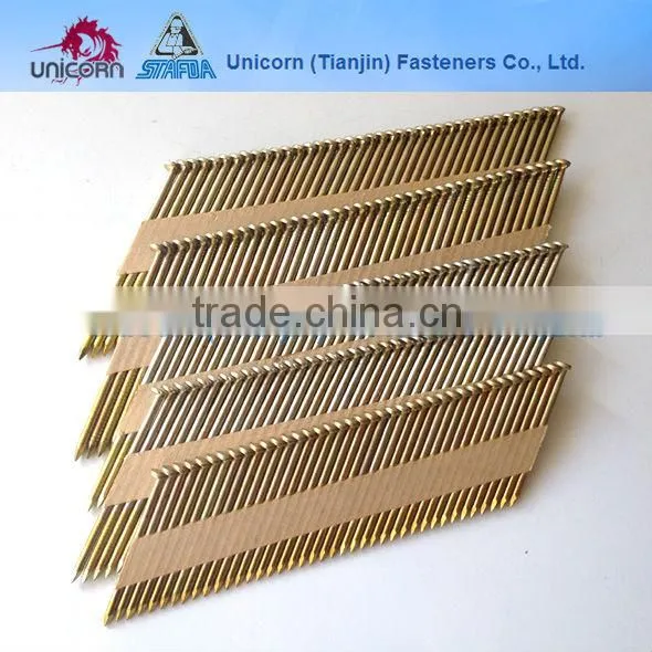 28-34 degree paper collated strip nails
