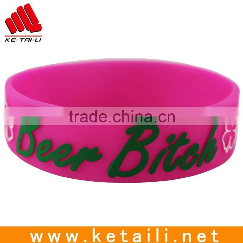 colorful sport silicone wristband for Christmas gift , we are manufacture
