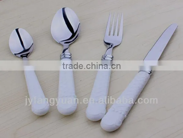 Cheap Plastic Handle Stainless Steel German Flatware