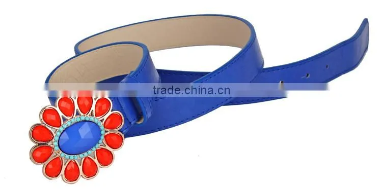 2015 Fashion Rhinestone PU Belts for Dress SWF-15070206