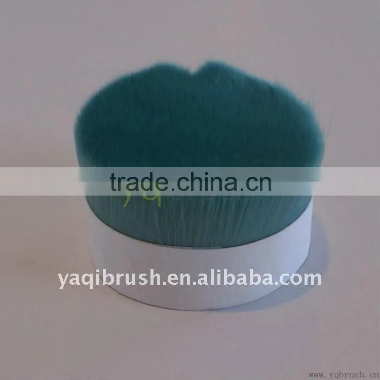 green synthetic hair for brushes