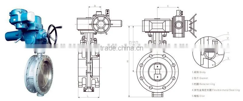 gear operated butterfly valve