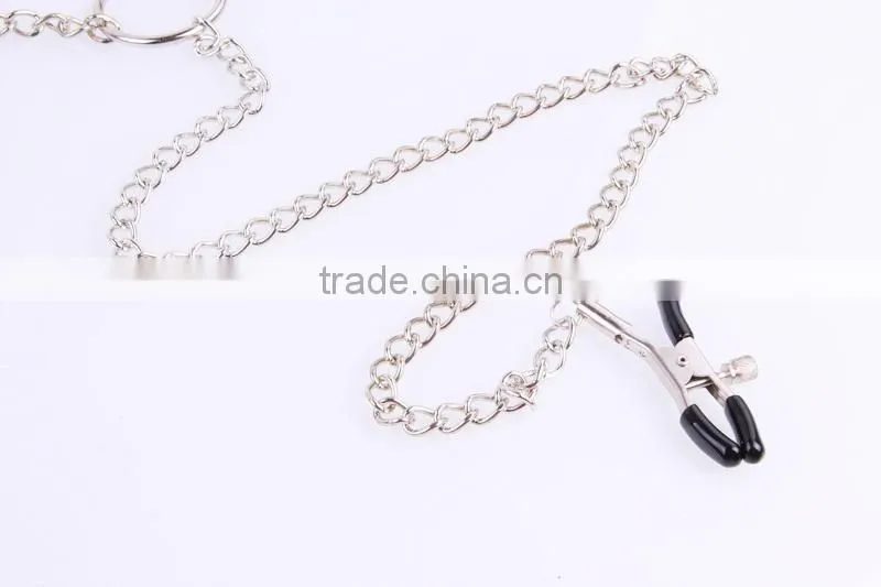 New labia clip and long nipple clamps, Heathful Gay sex toys Stainless Steel Metal Massage
