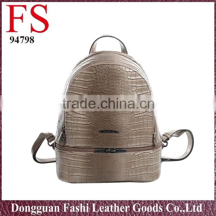 100% genuine leather outdoor hiking backpack