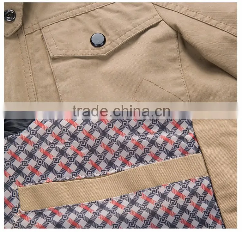 Wholesale Washing faded Long fashion Cotton Jacket For men