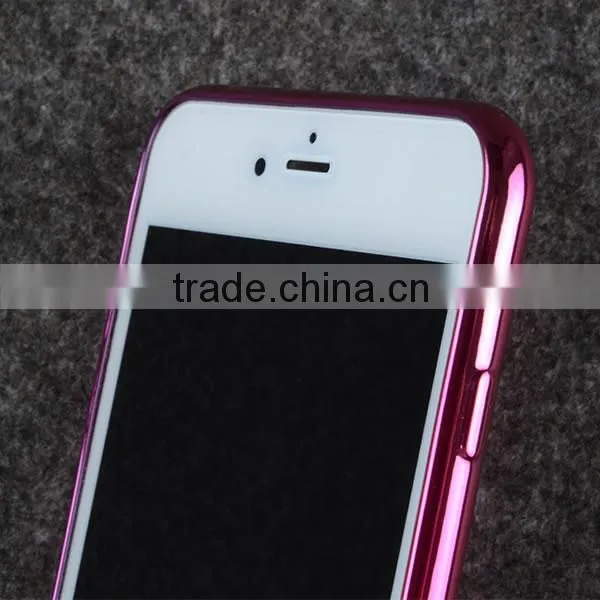 C&T Metal Coated Soft TPU Rubber Silicone Gel back Case Cover for iPhone 6 Plus / 6s Plus