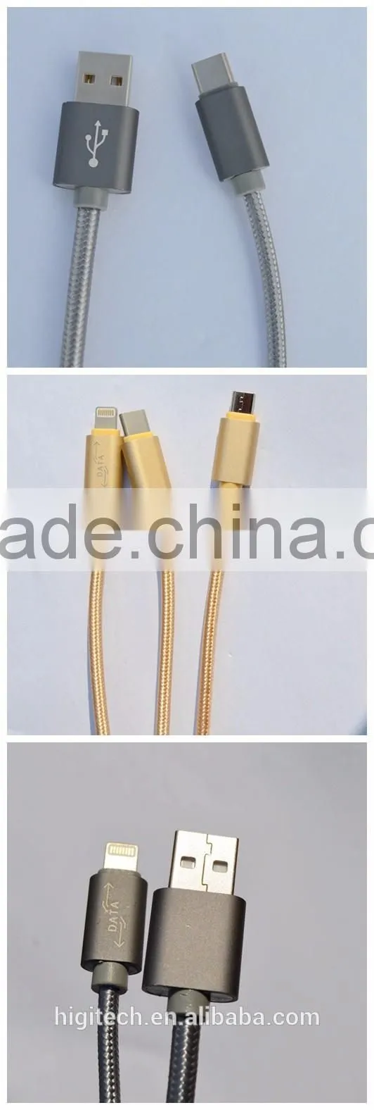 2016 HIGI 100% New factory mold micro usb data cable for mobile phone products