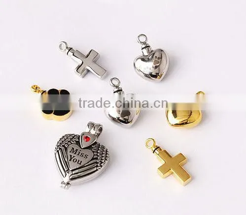 KSTONE Stainless Steel Ash Pet Urn Pendant, Cremation Jewelry