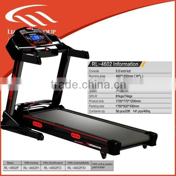 body fit treadmill with Hand pulse, Incline, Time, Speed, Distance, Body fat and Calories and more functions