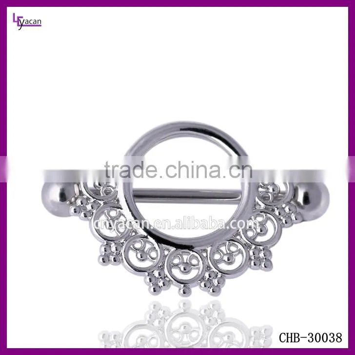 Newest Styles 16g Fake Barbell Nipple Piercing Jewelry