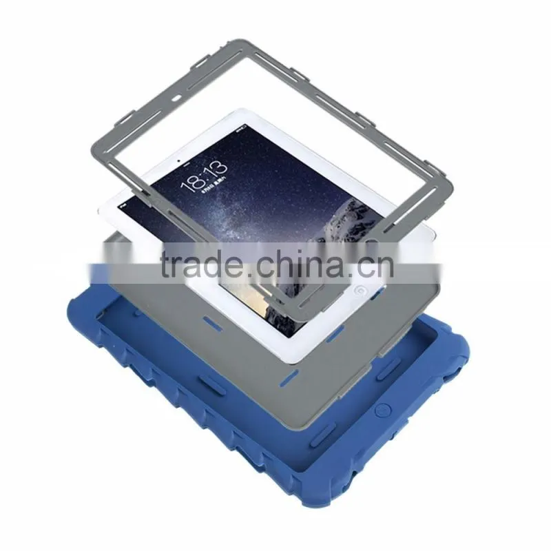 Protective Hybrid Case for iPad 2/3/4 Combo Silicone Shockproof Hybrid Case Cover for Apple iPad 2/3/4,