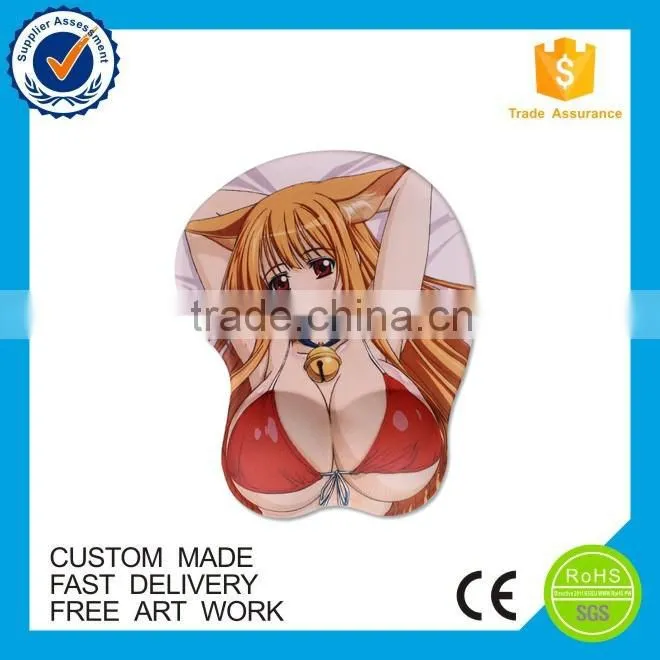 custom any size mouse pad sexy brest silicon mouse pad
