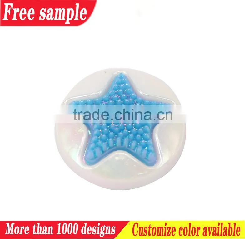 Star design latetst plastic shoe decoration