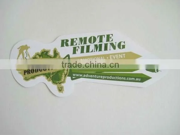 Die cut bumper sticker