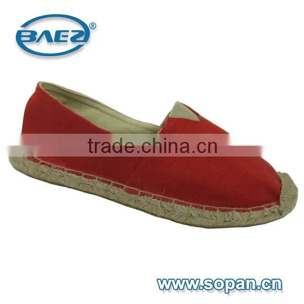 2014 canvas upper with rope insoe RB very comfortable ladies shoes
