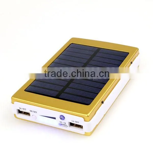 12000mAh Solar Power Bank Charger for Smartphone
