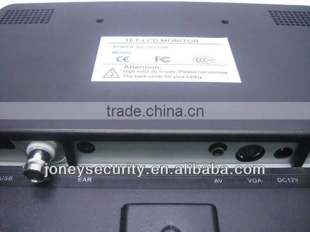 10 inch lcd monitor with AV/BNC/VGA/TV inputs