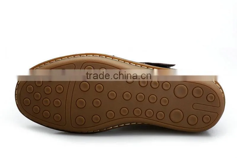 comfortable genuine leather men sandals height incresing men shoe