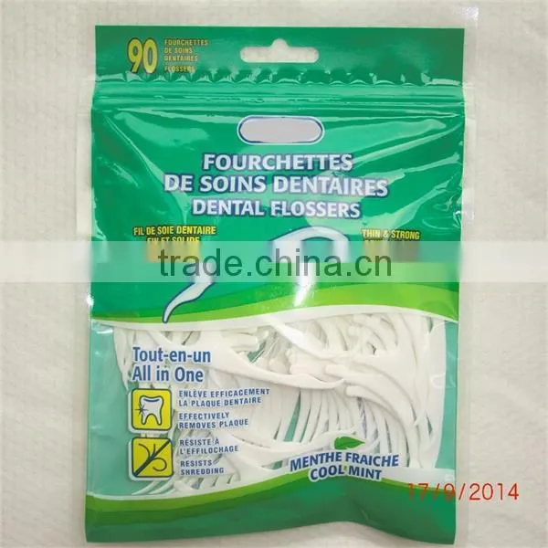 high quality dental floss toothpicks, disposable, but can be reusable over 10day, China supplier