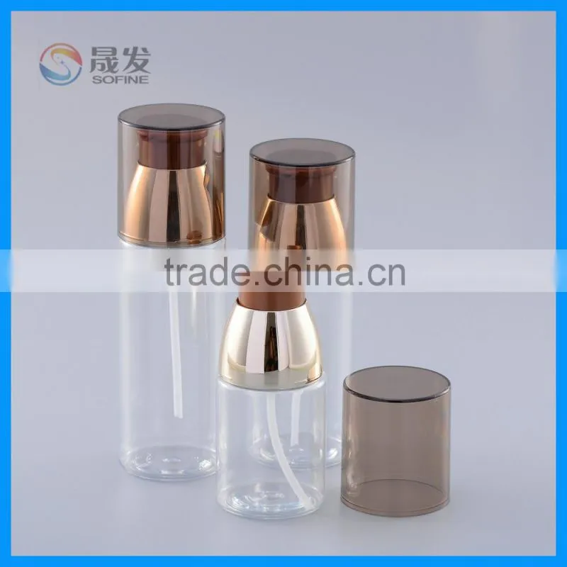 PET round body lotion bottle