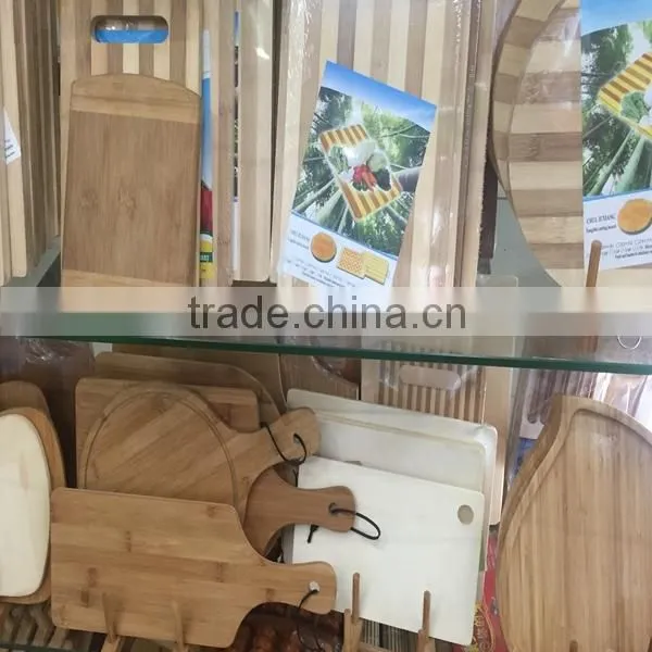 High Quality Food Grade Bamboo Cutting Board with Silicone Collapsible Wooden Cutting Board