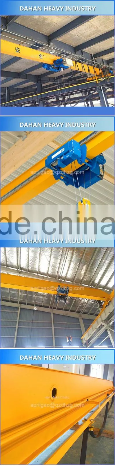 single girder electric overhead travelling crane overhead bridge crane 5 ton