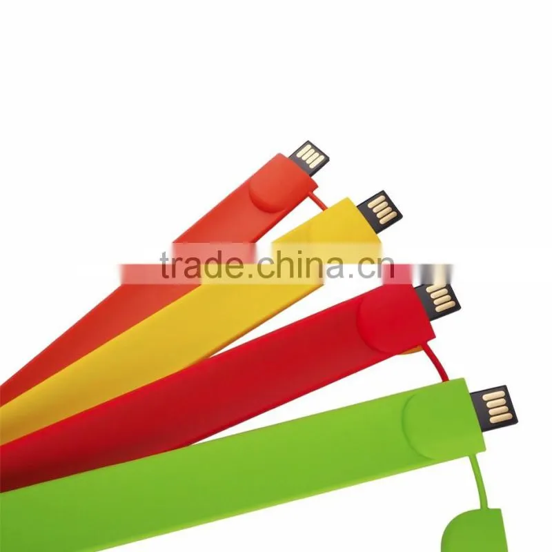 High Quality Silicone USB Flash Drive Bracelet Promotional Price