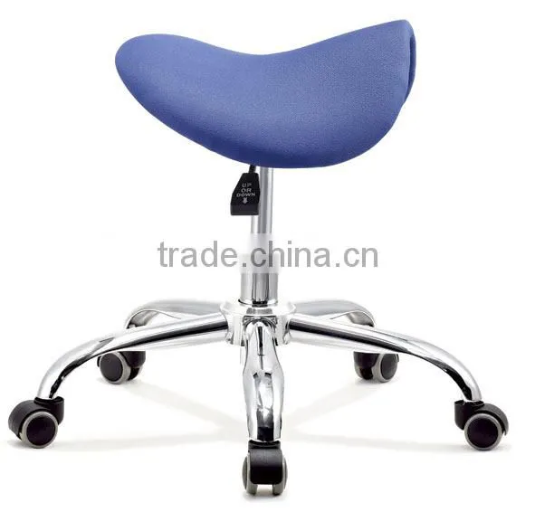 Alibaba Hot Selling White PU Ergonomic Barber Chair, Salon Barber saddle Stools
