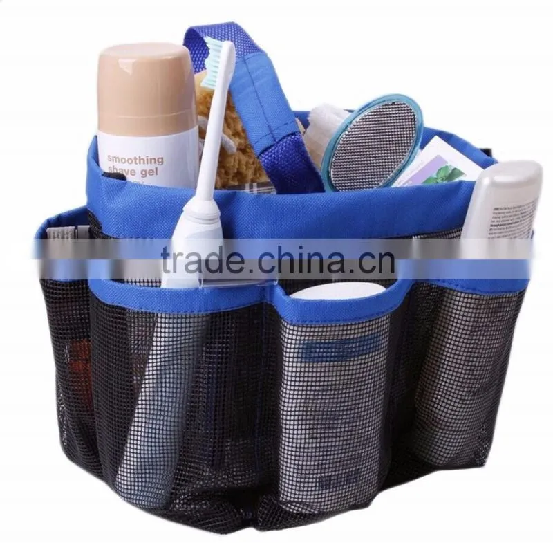 Hanging Waterproof Mesh Multi-function Bathroom Shower Cabin Organizer, Shampoo Toothbrush Shower Caddy