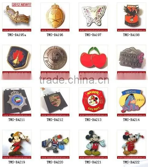 Promotion high quality custom metal gold plating badge lapel pins maker