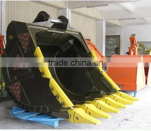 mini excavator bucket teeth, excavator bucket with 5 teeth, 0.48 cbm bucket capacity GP bucket