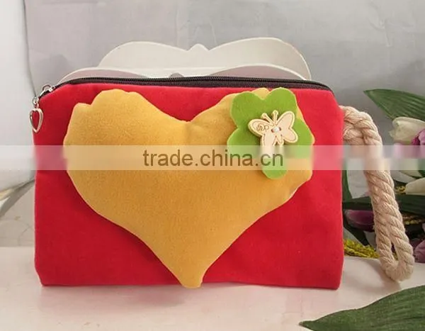 Newest Love Bow Fabrics Woman Coin Wallet Wholesale ZTCW-0007