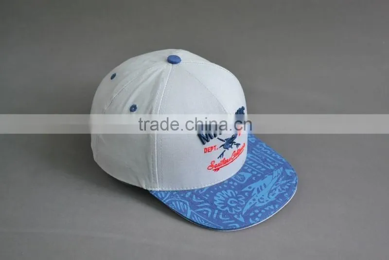 Hi quality custom 5-panel snapback cap with embroidery logo