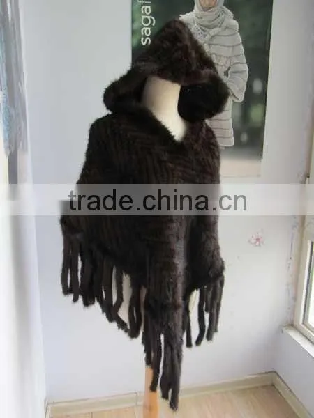 wholesale women's mink fur cape MKS1