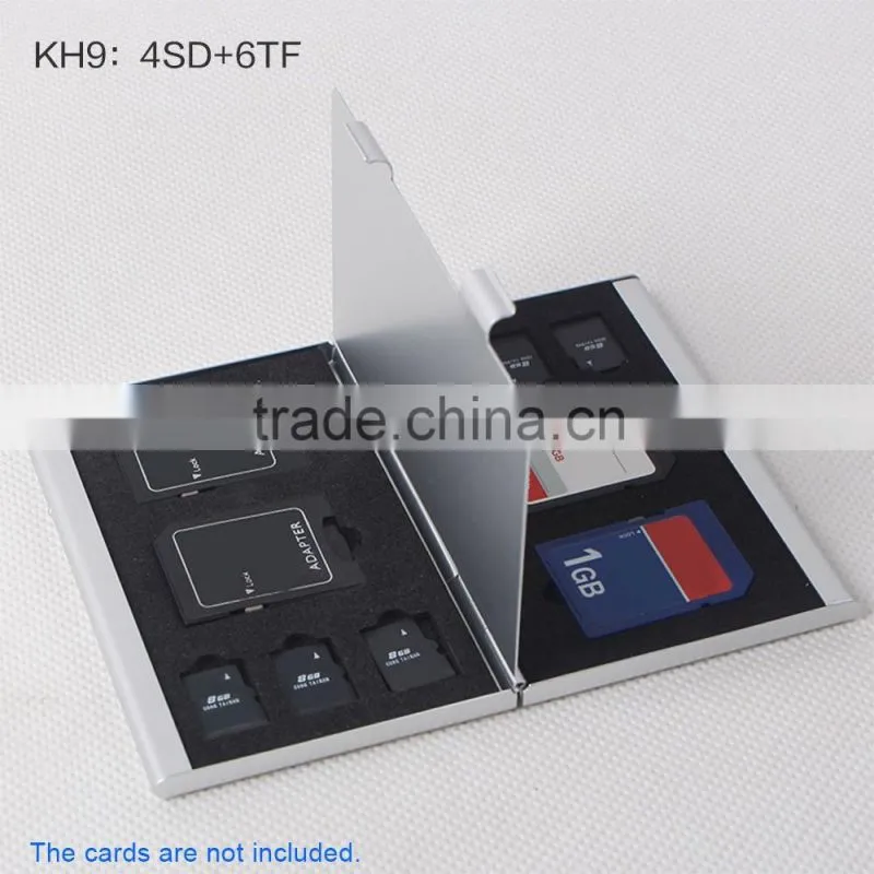 LYNCA mini aluminium alloy metal storage box for SD PSV TF CF memory card case holder protecter camera accessary