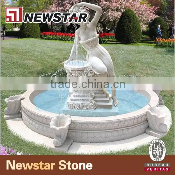 Newstar Customized Marble Granite Large Outdoor Water Fountains