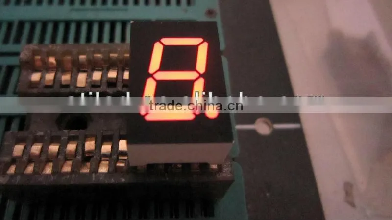 0.36 inch 7 segment single digit display orange color