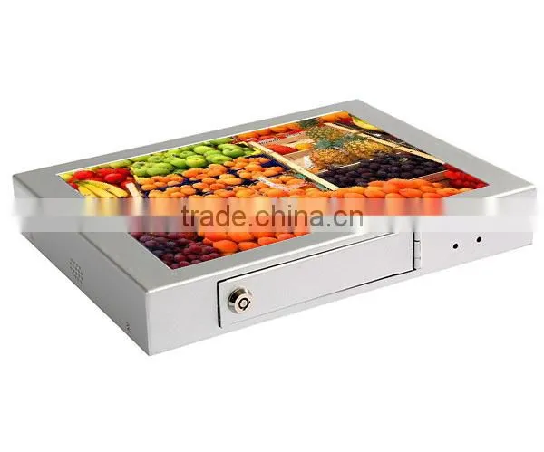 Cheap 12.1inch digital picture frame video player support alarm auto copy for gifts