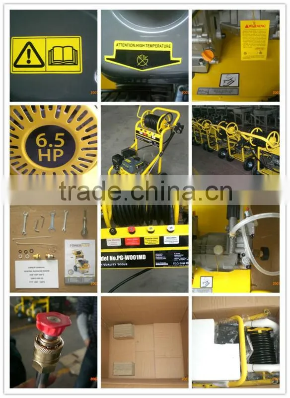 A 6.5HP Gasoline high pressure cleaner floor cleaning machine mini wash machine High Pressure Washer car washing machine