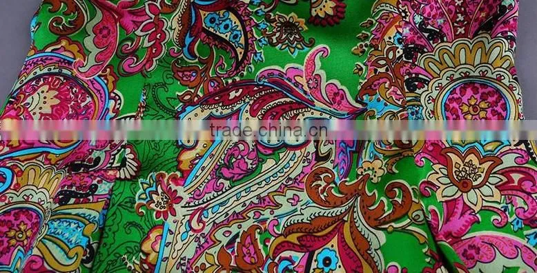 Digital Print Custom 100% Silk Dress